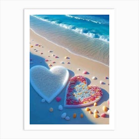 Two Heart on the sea Art Print