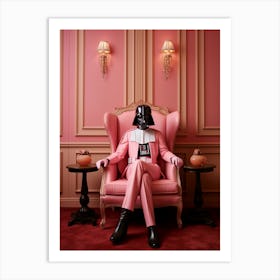 Darth Vader In Wes Anderson Style 21 Art Print