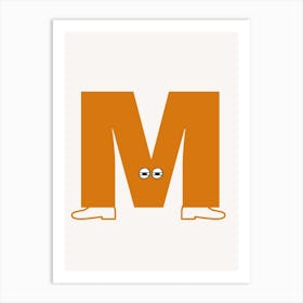 Alphabet Poster M Art Print