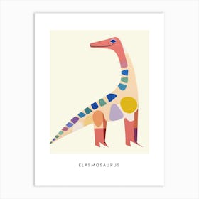 Nursery Dinosaur Art Elasmosaurus 2 Poster Art Print