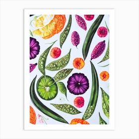 Peas 2 Marker vegetable Art Print