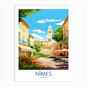 Nimes France TravePoster Art Print