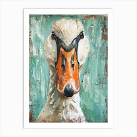 Swan Painting 8 Art Print