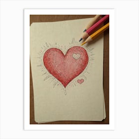 Valentine'S Day Heart 2 Art Print