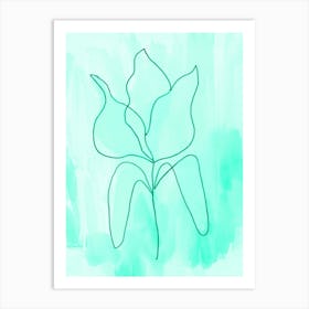 Tulip Mint Art Print