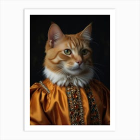 Portrait Of A Cat 4 Art Print