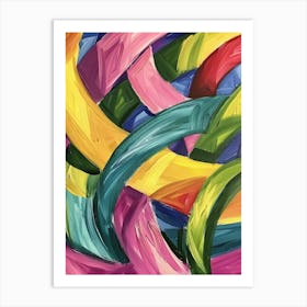 Colorful Swirls 11 Art Print