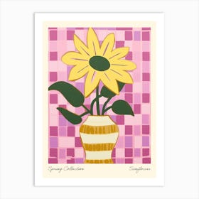 Spring Collection Sunflower Flower Vase 1 Art Print
