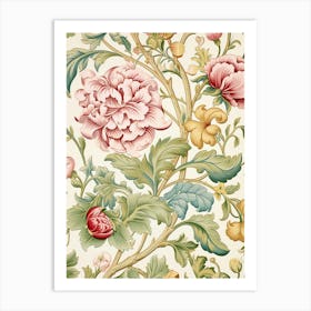 Floral Wallpaper 120 Art Print