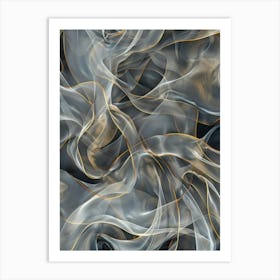 Abstract Smoke Background 4 Art Print