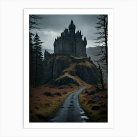 Abyssal Towers of the Carpathians Castle Art Print