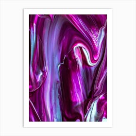 Abstract Purple Painting Art Print