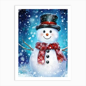 Snowman 2 Art Print