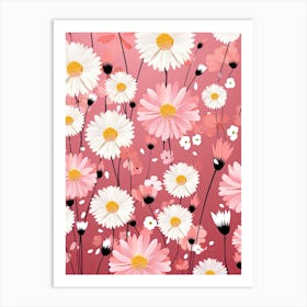 Daisy Flowers 1 Art Print