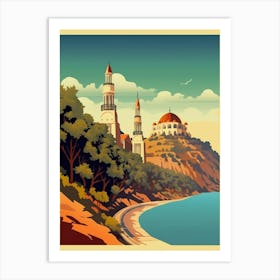 Ortaky Mosque Art Deco 1 Art Print