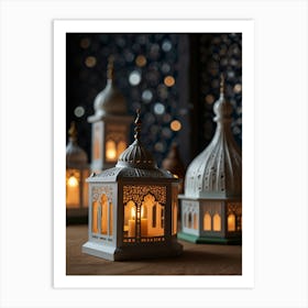 Islamic Lanterns 1 Art Print