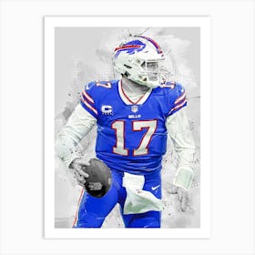 Josh Allen Buffalo Bills Art Print