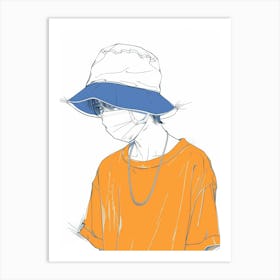 Hat Illustration 2 Art Print