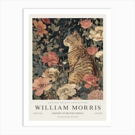 william morris cat print 1 Art Print