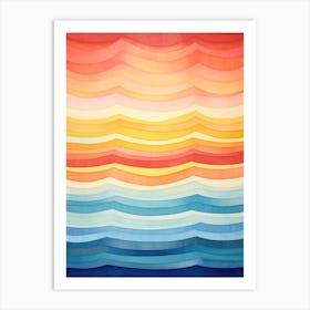 Abstract Watercolor Background 3 Art Print