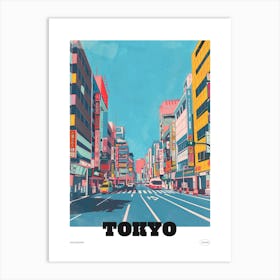 Akihabara Tokyo 4 Colourful Illustration Poster Art Print