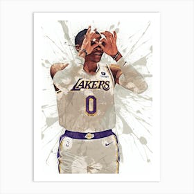 Russell Westbrook La Lakers 1 Art Print