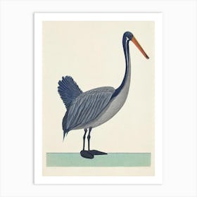 Pelican Illustration Bird Art Print