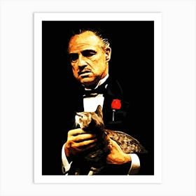 the Godfather movie 1 Art Print