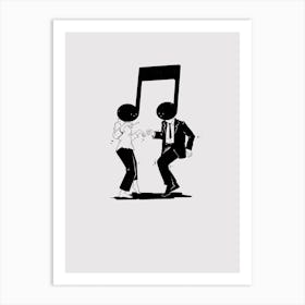 Dancing Note Art Print