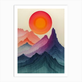 'Sunrise' 77 Art Print