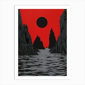 Red Sun 1 Art Print