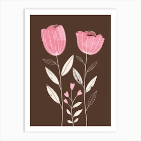 Pink Tulips 9 Art Print