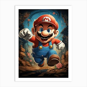 Mario Bros 56 Art Print