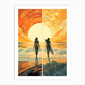 Surfer Chic 3 Art Print