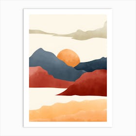 Watercolor Landscape 2 Art Print