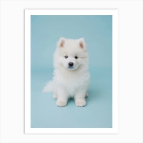 Samoyed Puppy. Generated AI. Art Print 1 Art Print