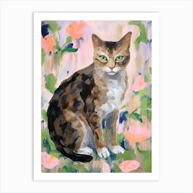 A Pixiebob Cat Painting, Impressionist Painting 1 Art Print