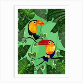 Toucans Art Print