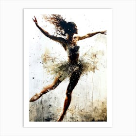 Ballerina watercolor 1 Art Print