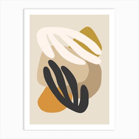 Floral Matisse Shapes 3 Art Print