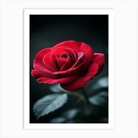 Red Rose Wallpaper 2 Art Print