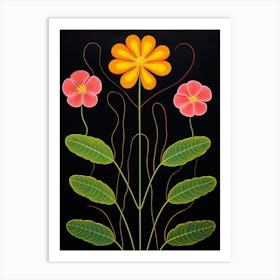 Portulaca 4 Hilma Af Klint Inspired Flower Illustration Art Print