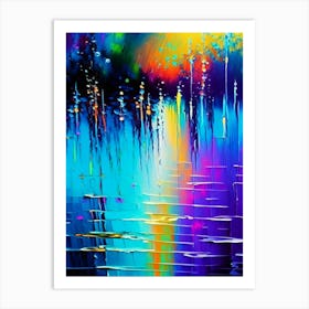 Water Sprites Waterscape Bright Abstract 1 Art Print