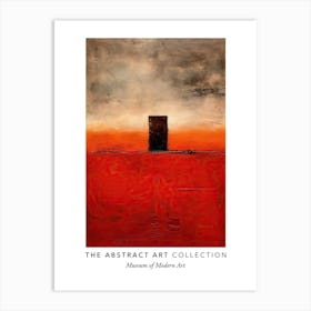 Red Door Abstract Painting 1 Exhibition Poster Art Print