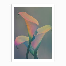 Iridescent Flower Calla Lily 1 Art Print