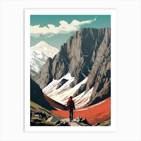 Ben Nevis Scotland 4 Vintage Travel Illustration Art Print