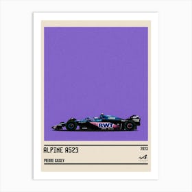 Alpine A523 Renault F1 Bwt 7° Gp Monaco 2023 Pierre Gasly Art Print