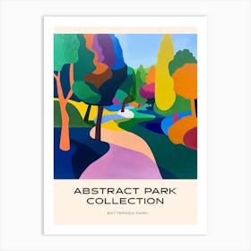 Abstract Park Collection Poster Battersea Park London 5 Art Print