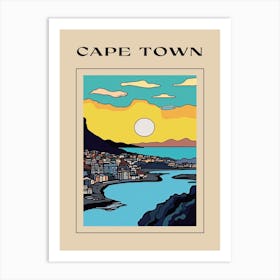 Minimal Design Style Of Cape Town, South Africa 1 Poster Art Print