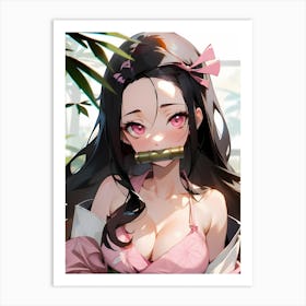 Demon Slayer Nezuko Kamado (98) 1 Art Print